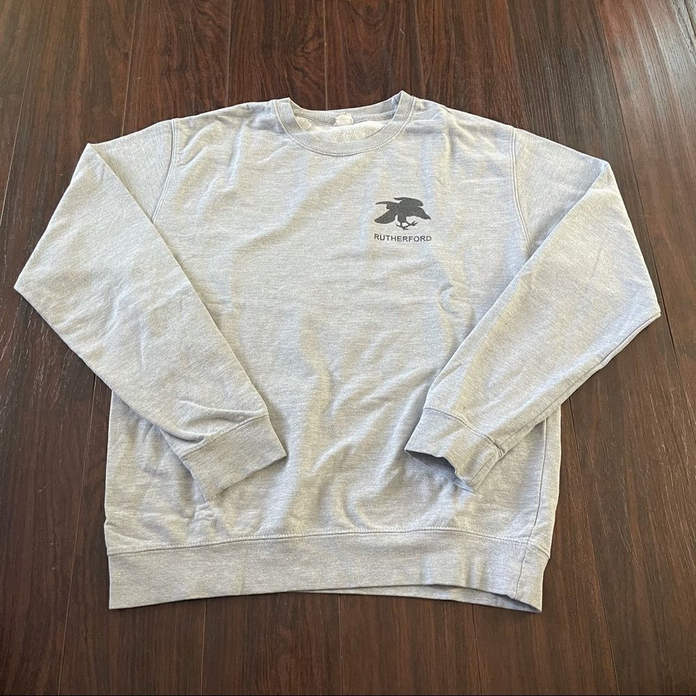 Gray pullover sweatshirt sweater Rutherford men’s size medium gray